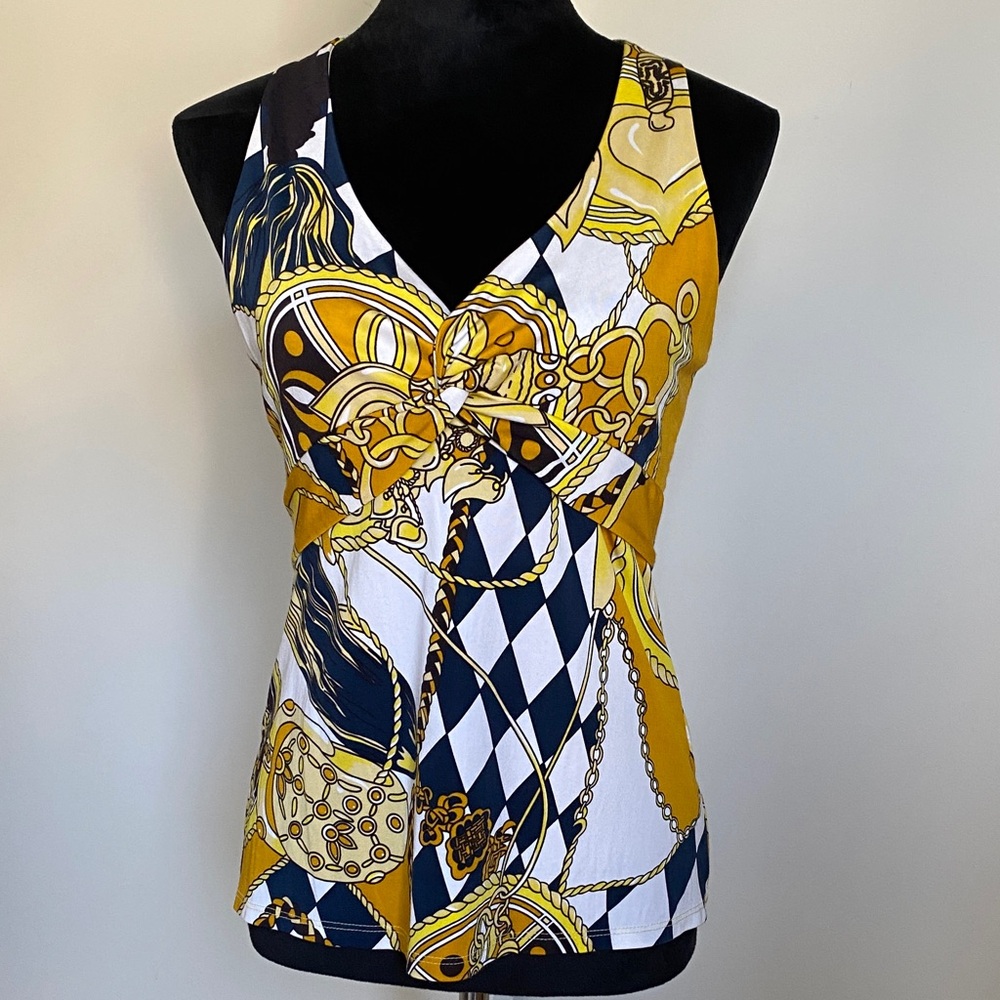 Elegant Women's Chain Print Tank Top